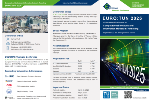 Screenshot of first page of EURO:TUN 2025 announcement flyer